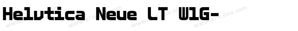 Helvtica Neue LT W1G字体转换